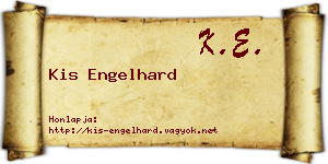 Kis Engelhard névjegykártya