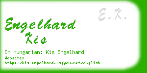 engelhard kis business card